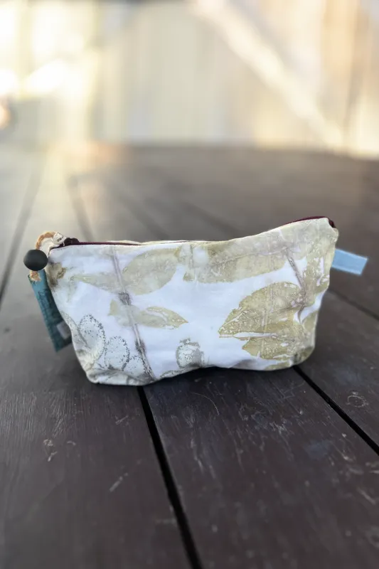 ECO-PRINTED Pouches sold by Anne Mulaire