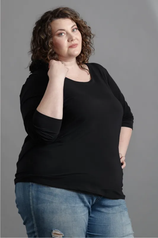 CLASSIC Long Sleeve Top - Vee sold by Anne Mulaire