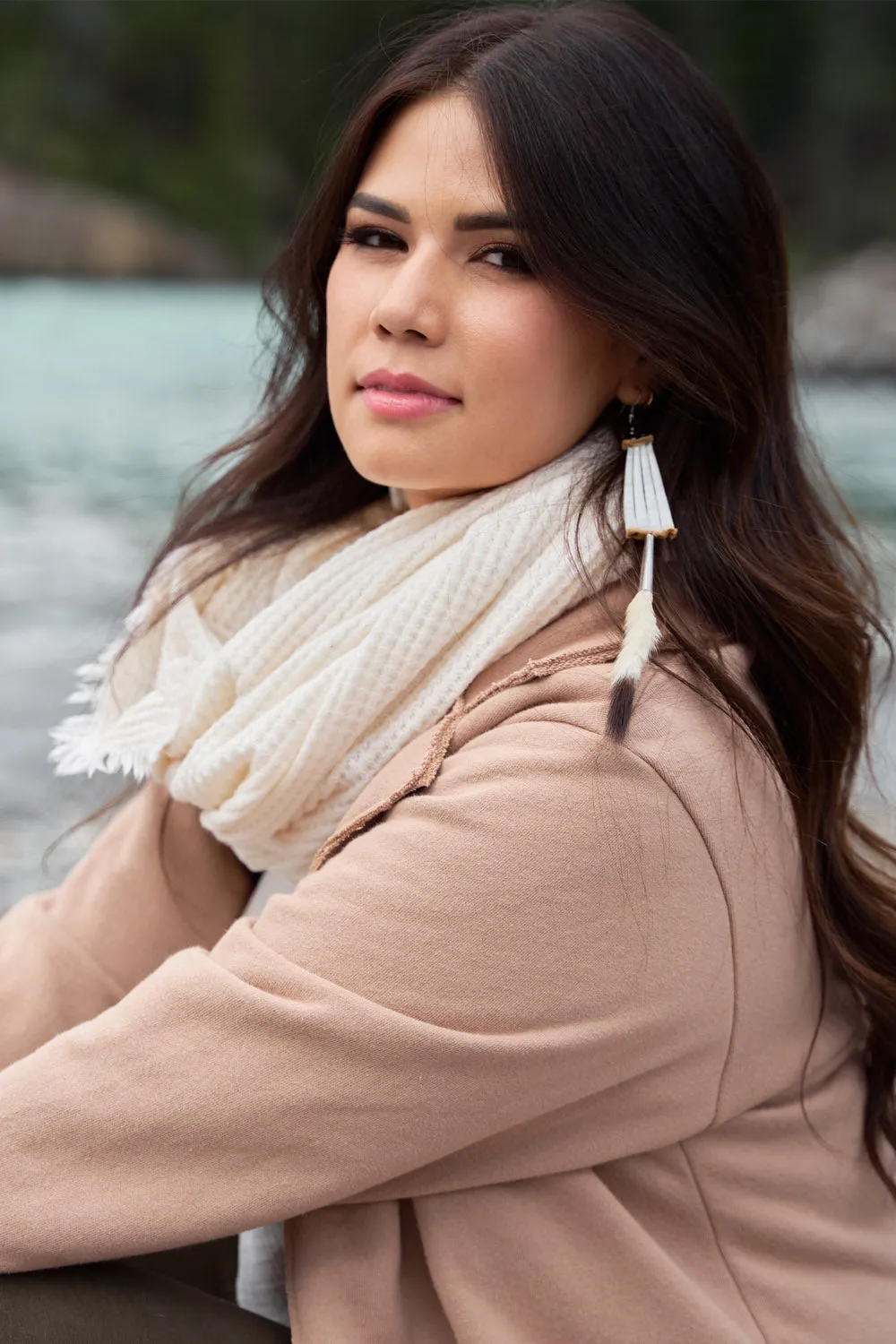 LUX Scarf - TENCEL™ 4 ways sold by Anne Mulaire product image thumbnail 3