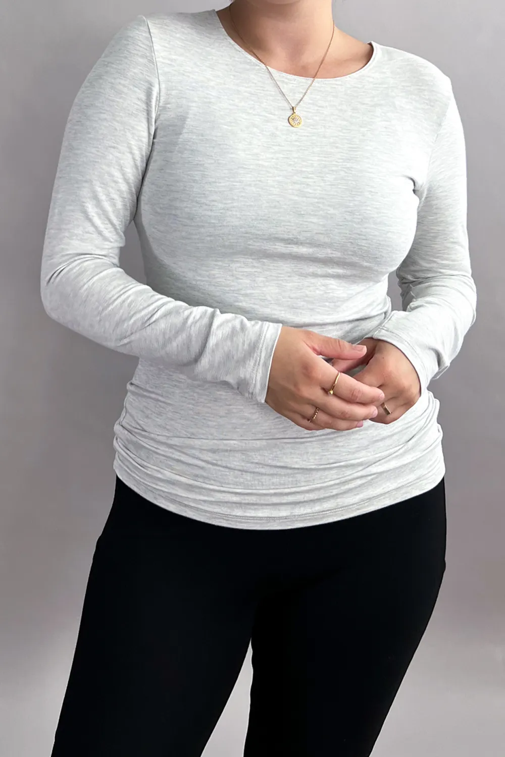 CLASSIC Long Sleeve - Crew sold by Anne Mulaire product image thumbnail 2