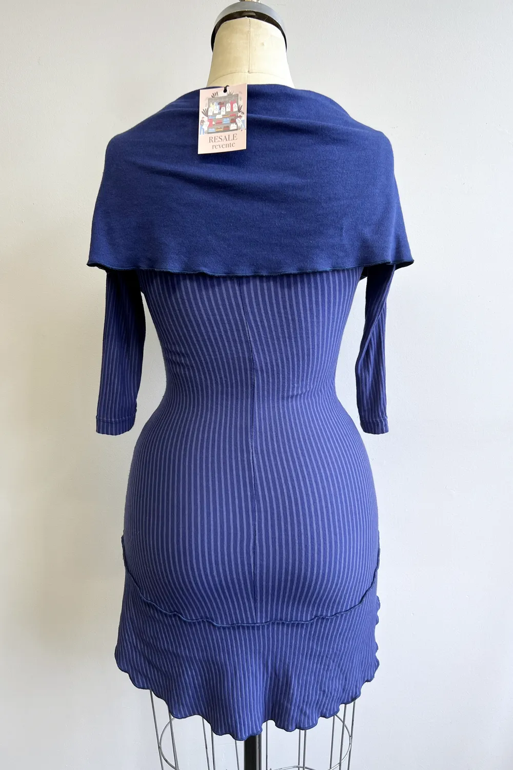 RESALE - Bamboo Stripe Tunic -Winter Blue - XS sold by Anne Mulaire product image thumbnail 3