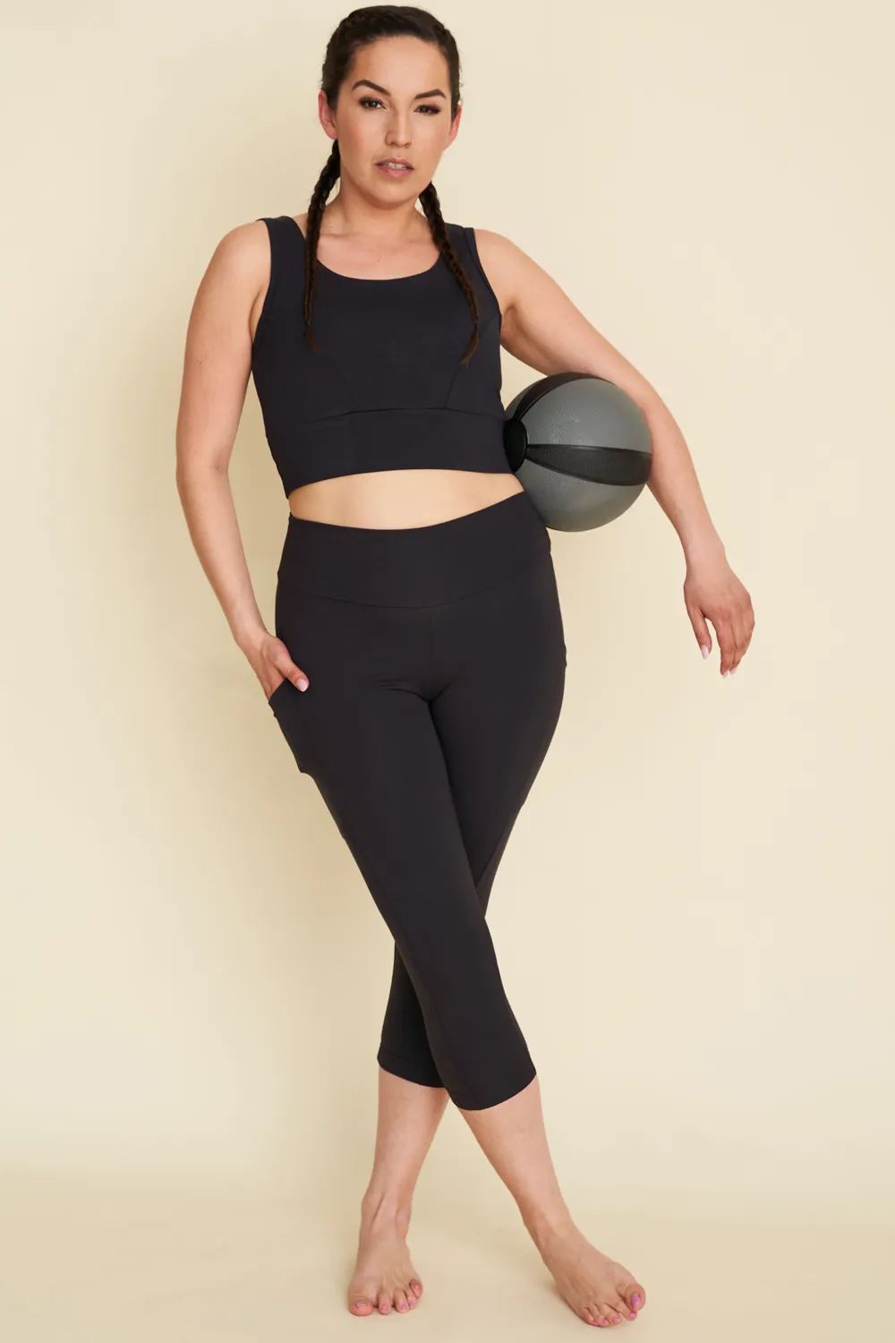 ALL SEASON POCKET Crop Leggings sold by Anne Mulaire product image thumbnail 5