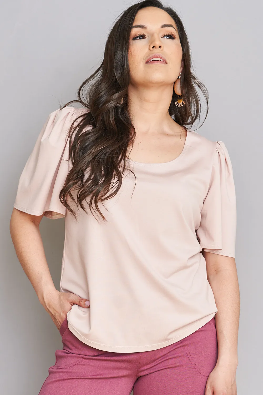 GREEN SALE - JOLENE Blouse - leggero sold by Anne Mulaire product image thumbnail 3