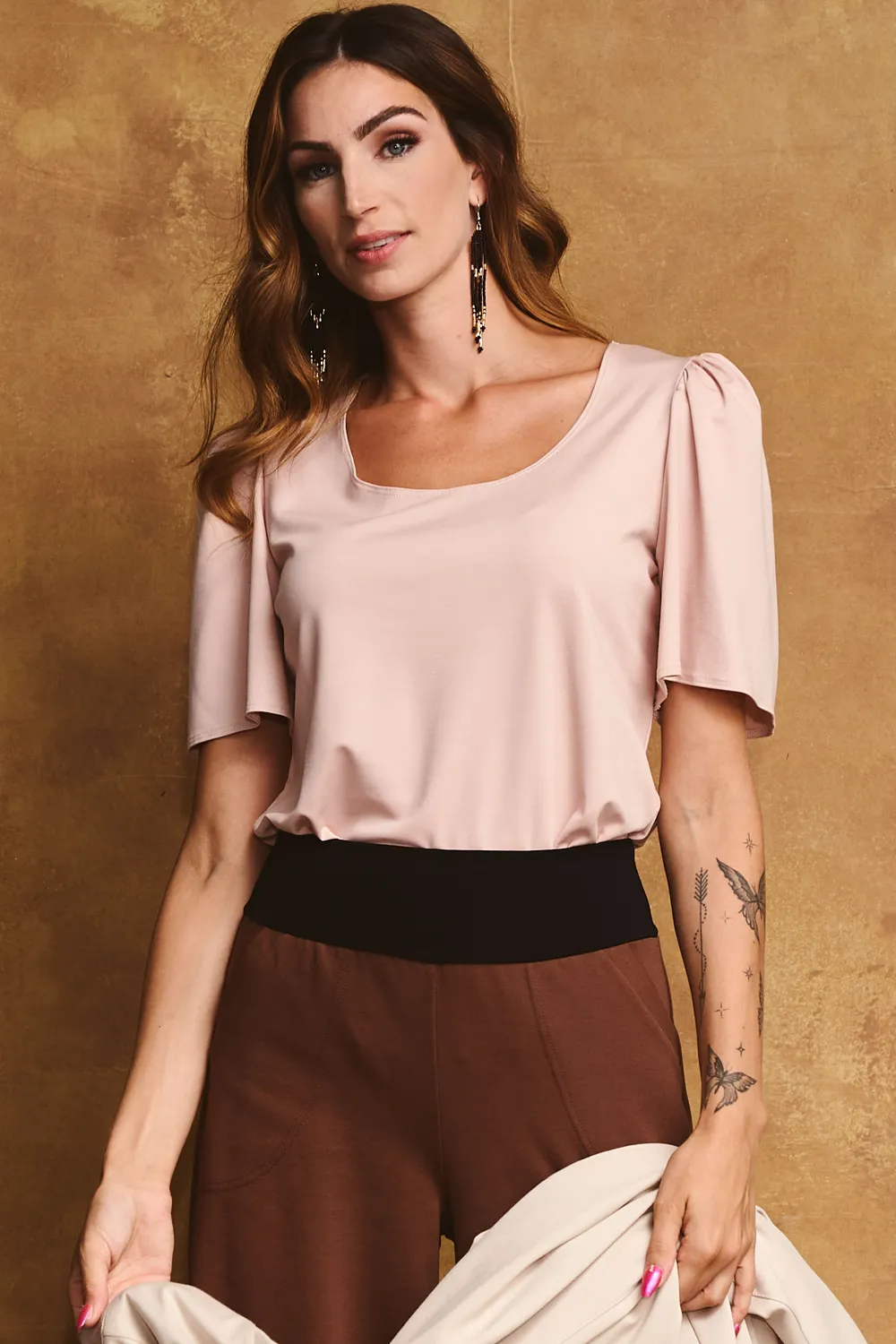 GREEN SALE - JOLENE Blouse - leggero sold by Anne Mulaire product image thumbnail 4