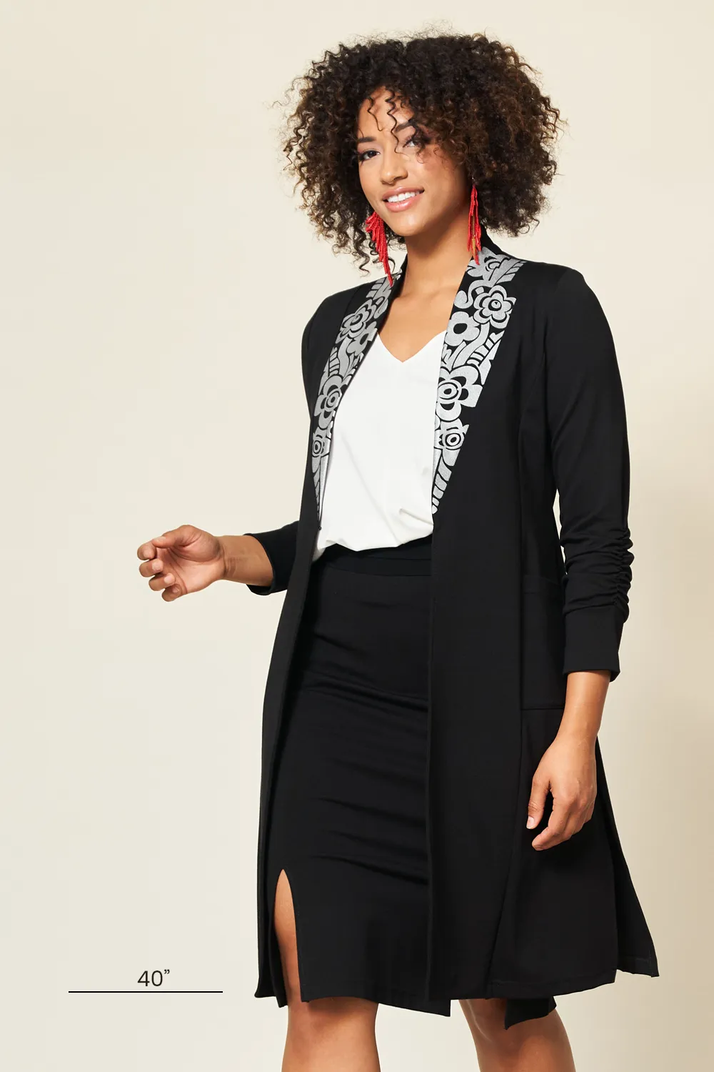 PRAIRIE LONG Jacket sold by Anne Mulaire product image thumbnail 4