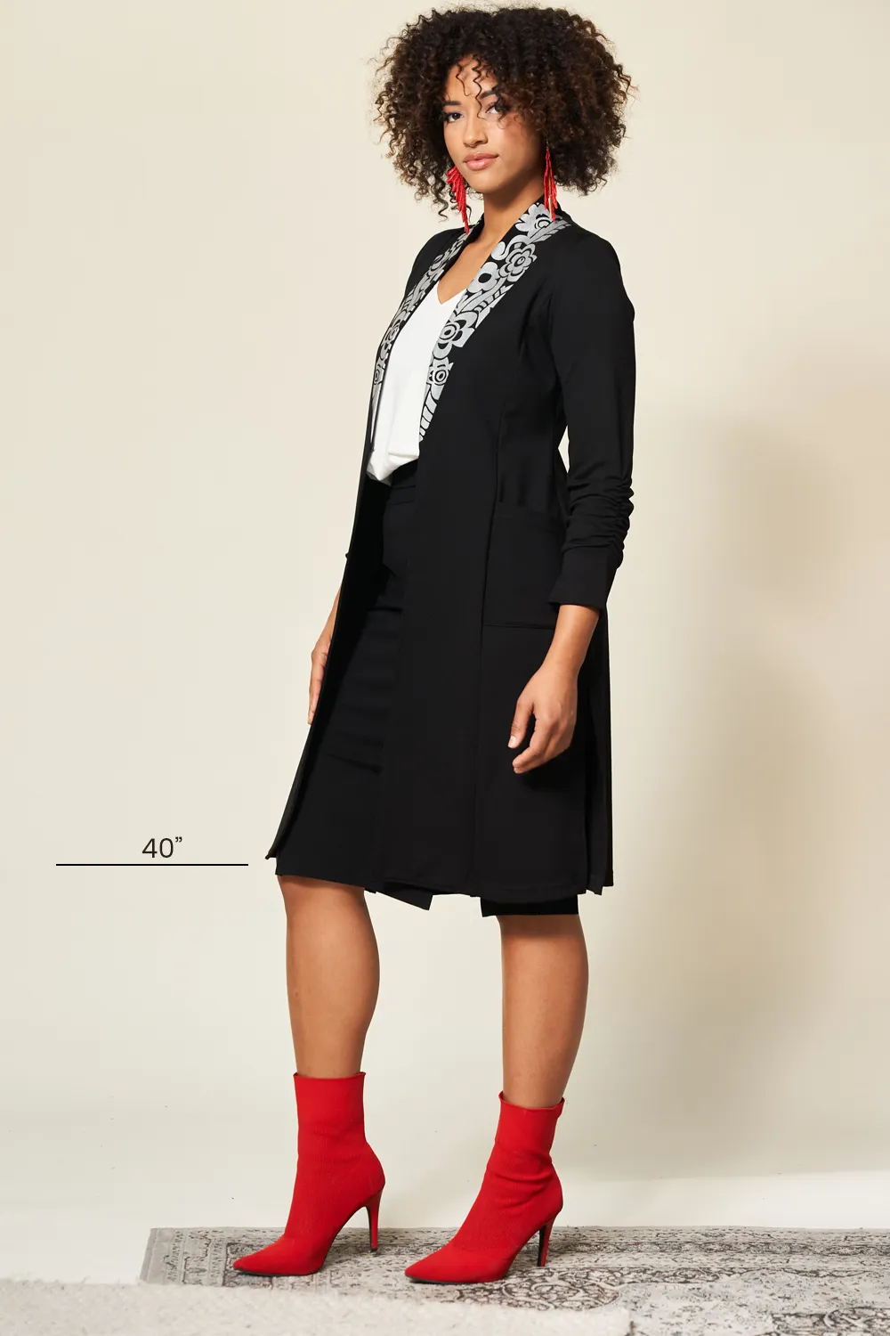 PRAIRIE LONG Jacket sold by Anne Mulaire product image thumbnail 5