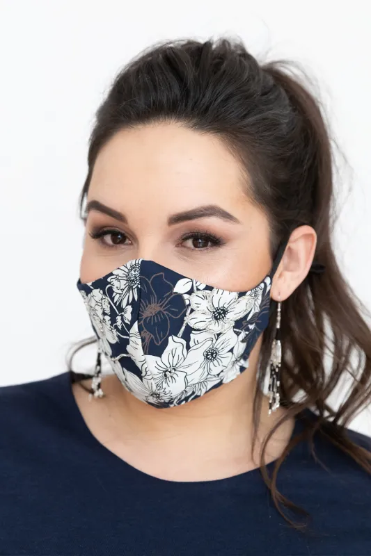 Non-Medical Grade Cotton/Bamboo Masks - Printed sold by Anne Mulaire