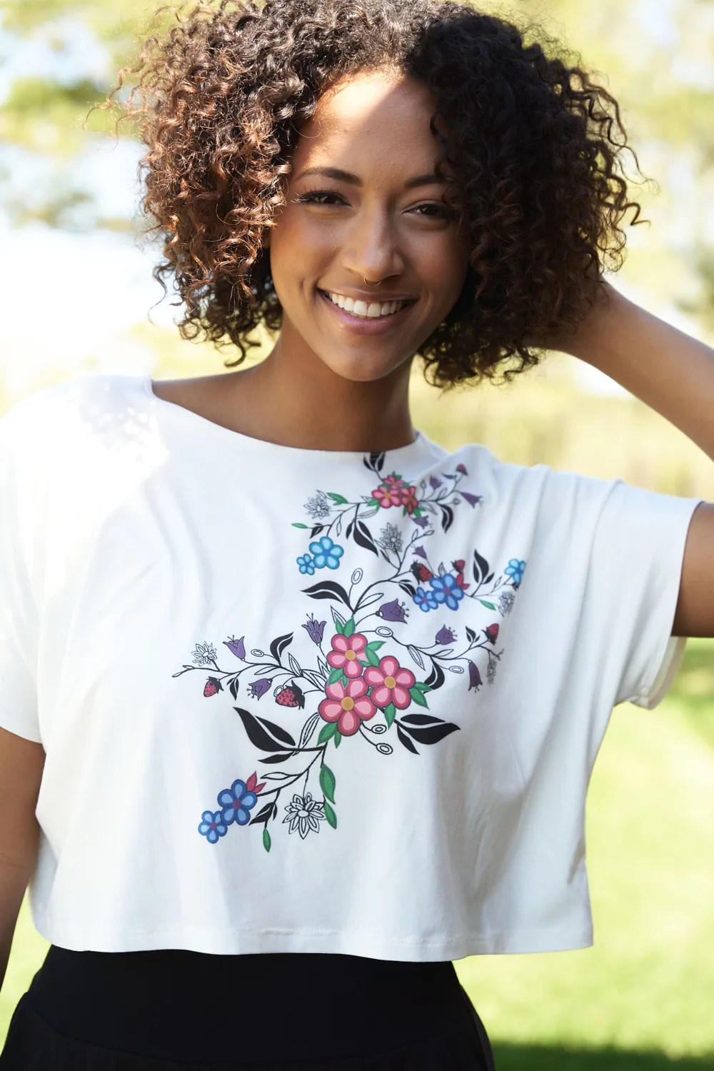 MÉTIS BLOOMS Crop Top sold by Anne Mulaire product image thumbnail 2