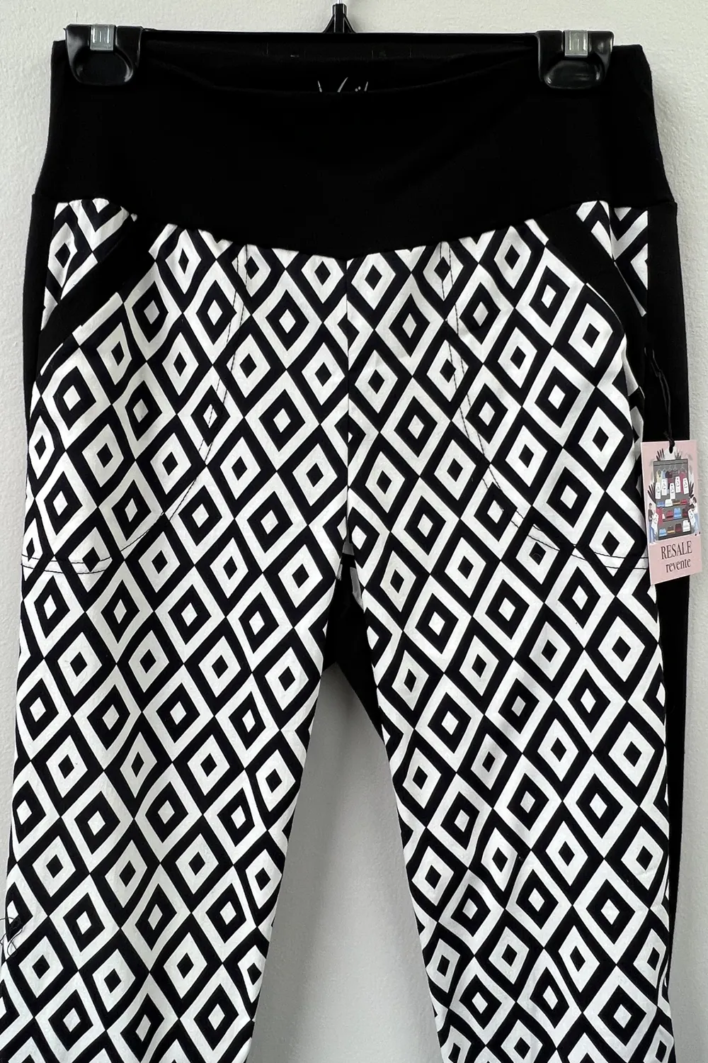 RESALE - Champagne Pants- Diamond print - XS sold by Anne Mulaire