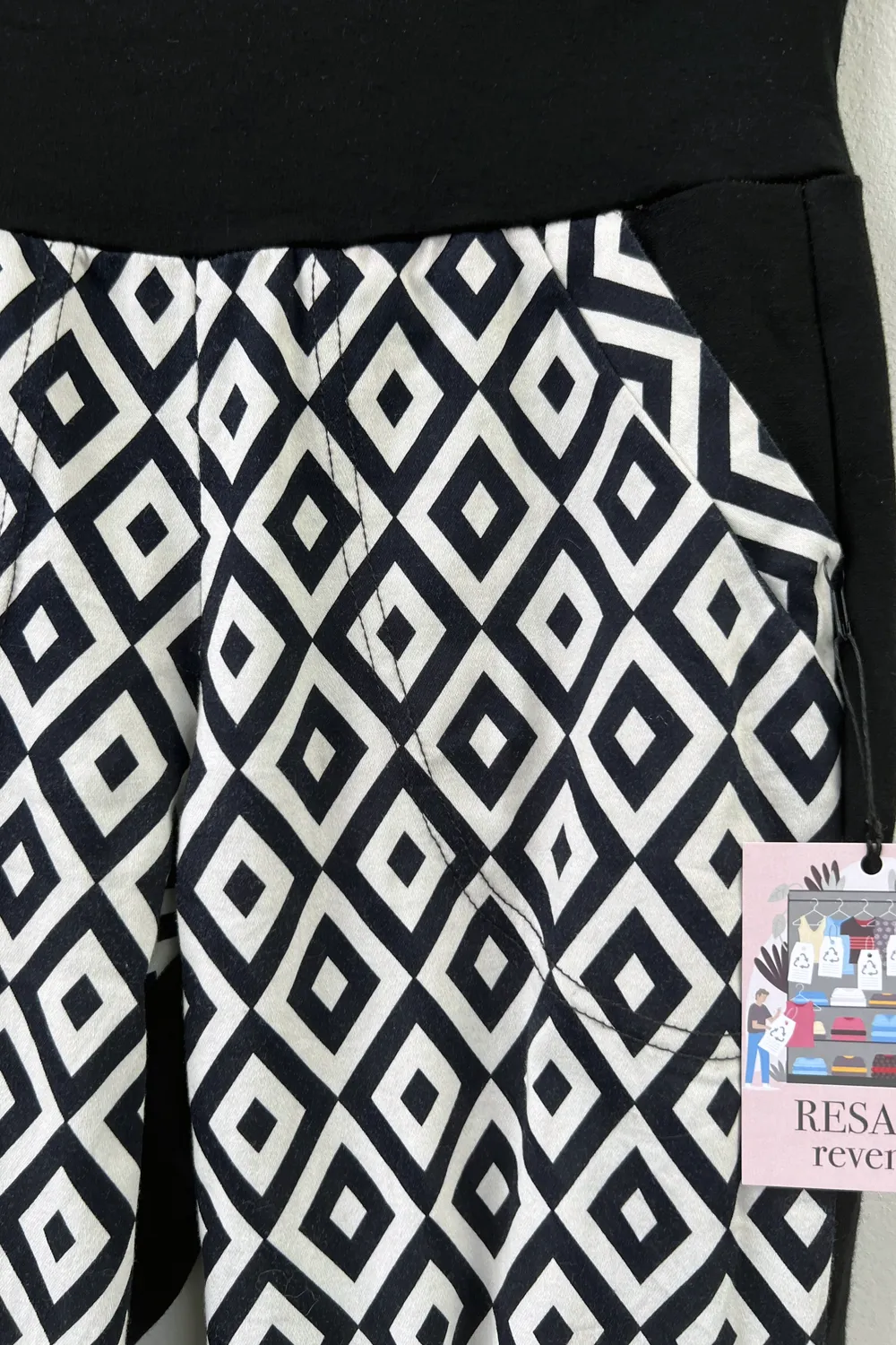 RESALE - Champagne Pants- Diamond print - XS sold by Anne Mulaire product image thumbnail 4