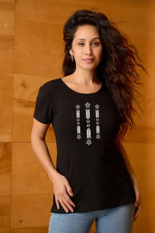 LA FLECHE Bamboo T-Shirt sold by Anne Mulaire