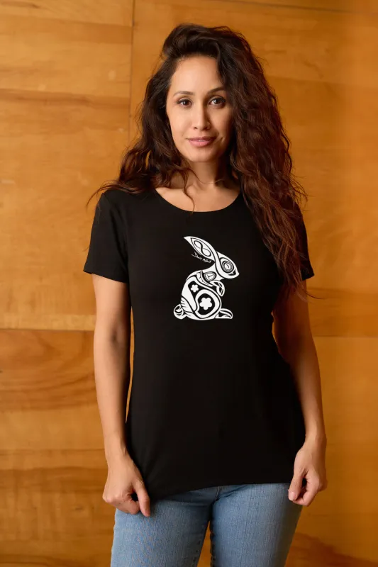 PRAIRIE RABBIT Bamboo T-Shirt sold by Anne Mulaire