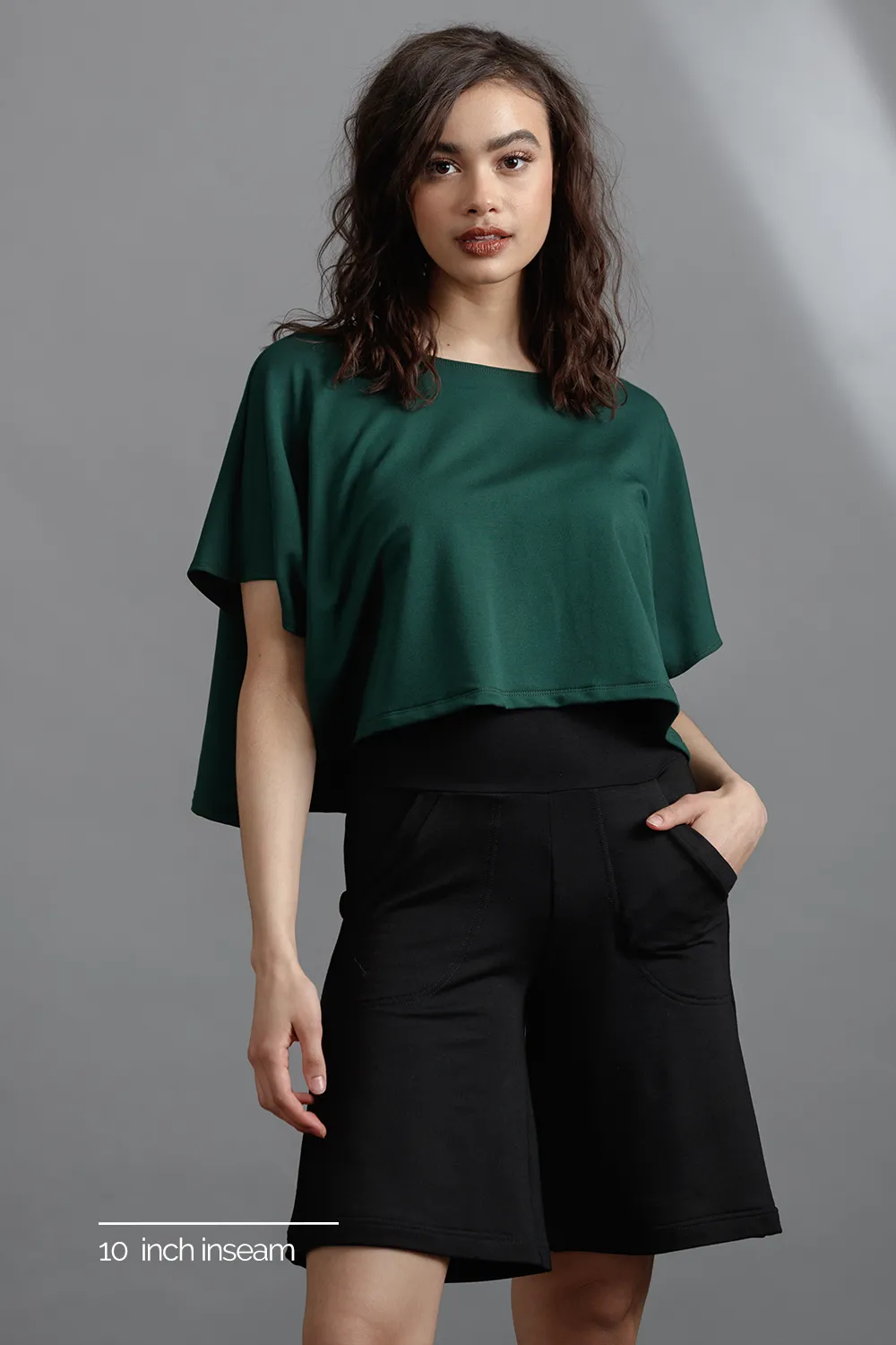 GREEN SALE- ENROUTE Short- Inseam 12" sold by Anne Mulaire product image thumbnail 3