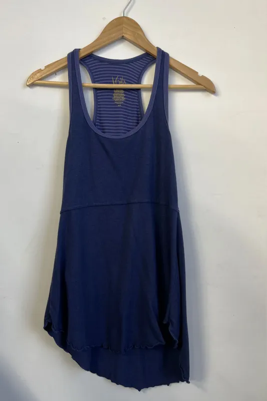 RESALE -MJ Long Tank- S- Winter Blue- RE262 sold by Anne Mulaire