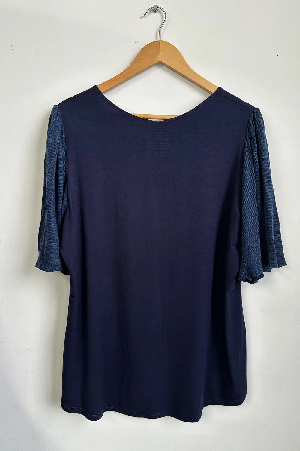 RESALE -Jolene Blouse- L- Navy- RE275 sold by Anne Mulaire product image thumbnail 2