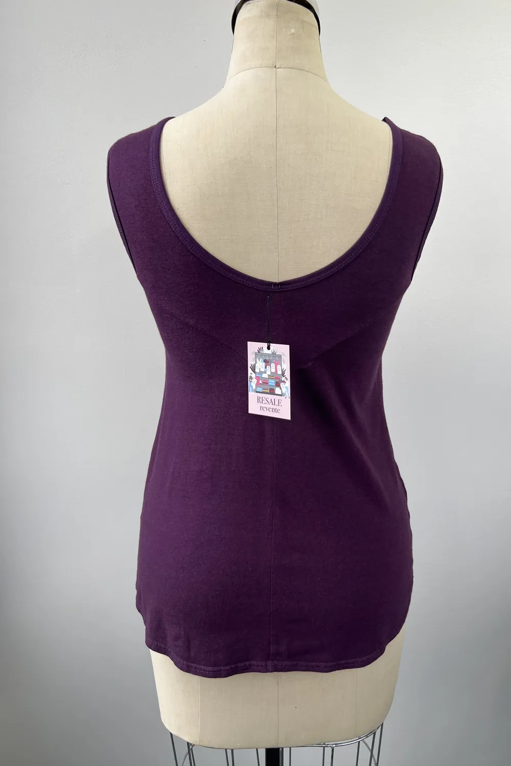 RESALE - Molina Cami - S- Eggplant -RE263 sold by Anne Mulaire product image thumbnail 2