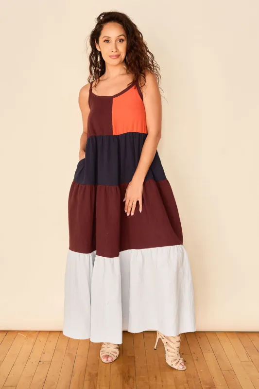 Zero Waste Rosalie Sustainable Fabric Dress sold by Anne Mulaire