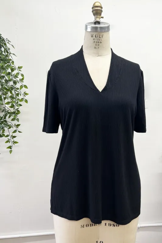 RESALE -Envie Blouse - L -Black- RE348 sold by Anne Mulaire