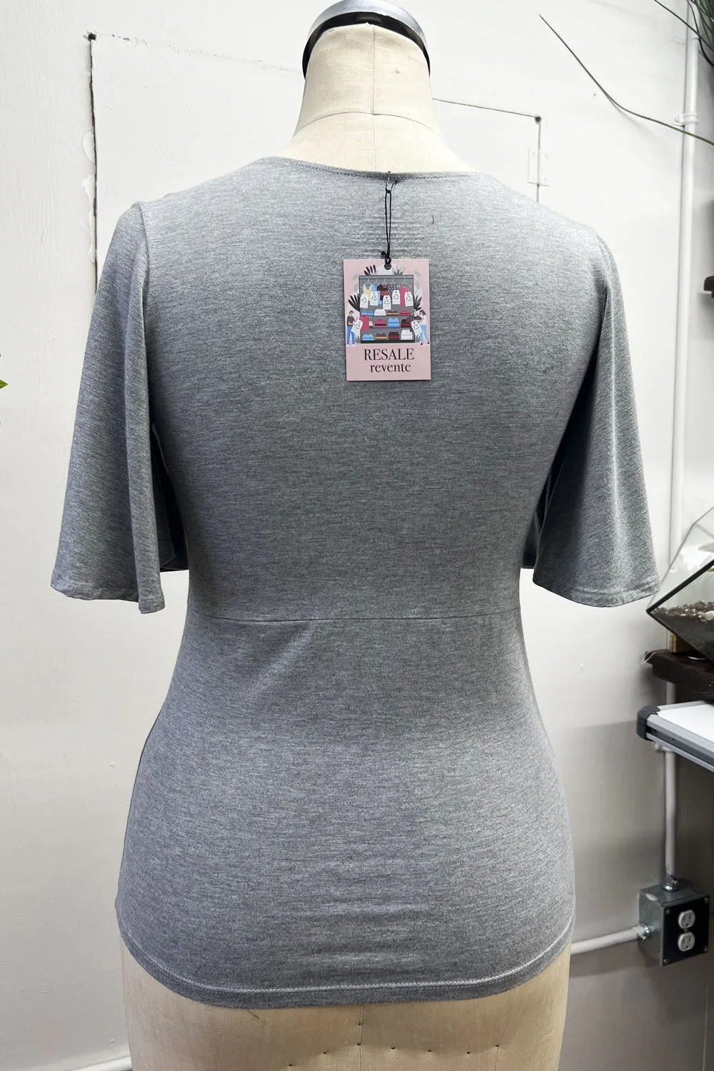 RESALE -Twist Top- XS -Heather Grey- RE332 sold by Anne Mulaire product image thumbnail 2