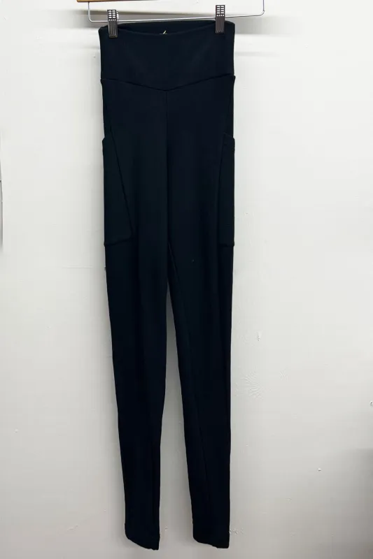 RESALE -Bamboo Fleece Pocket Legging-XS- Charcoal- RE319 sold by Anne Mulaire