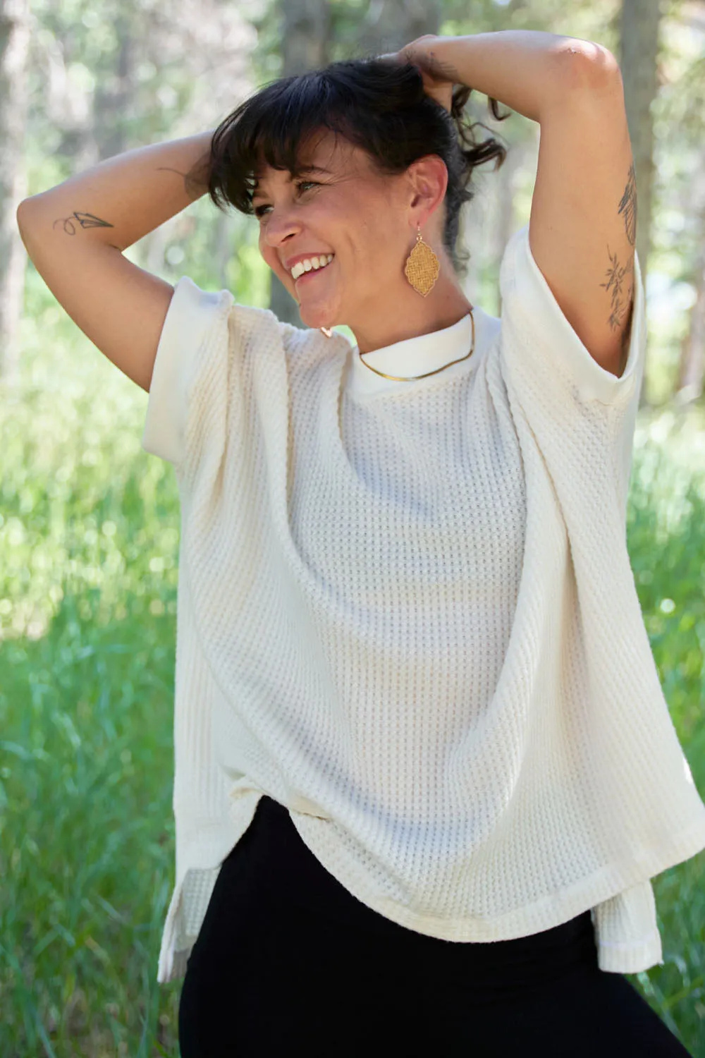 GREEN SALE - MAGNOLIA Oversize Tunic sold by Anne Mulaire product image thumbnail 3