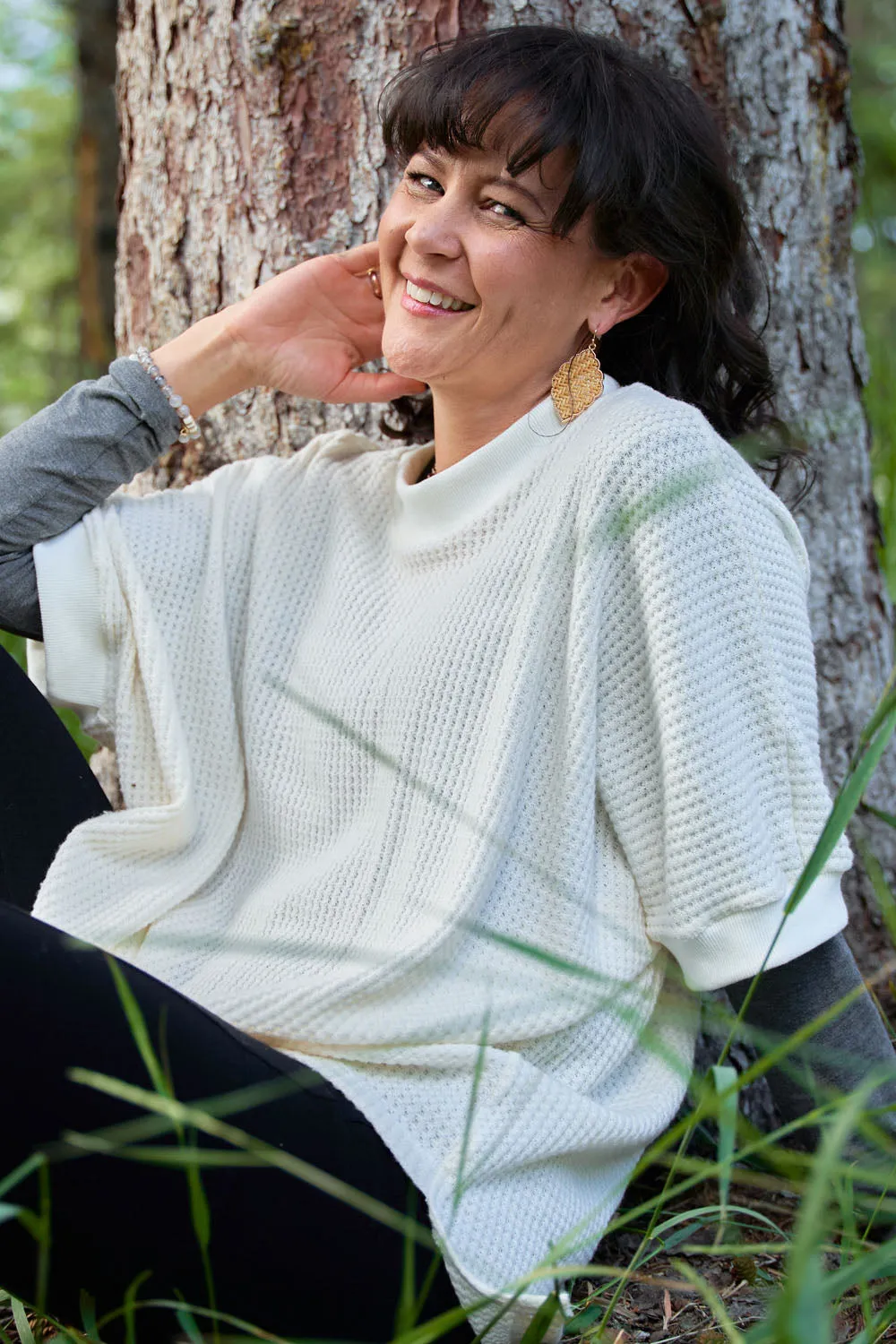 GREEN SALE - MAGNOLIA Oversize Tunic sold by Anne Mulaire product image thumbnail 2