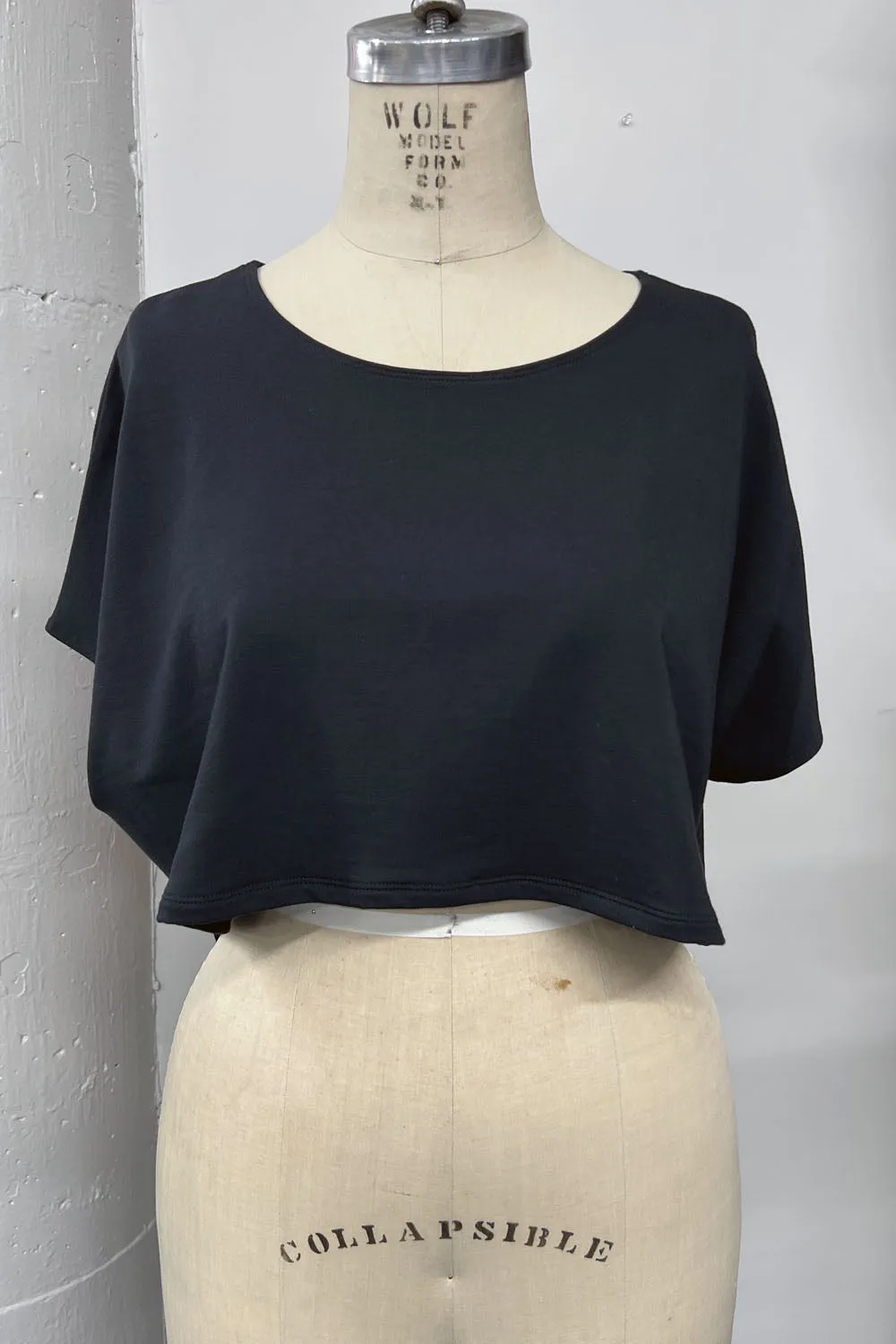 RESALE -Crop Top- Charcoal- RE439 sold by Anne Mulaire