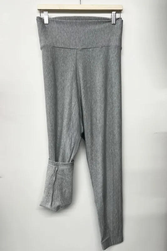 RESALE -Winter Fleece Leggings- Light Grey- 3X- RE436 sold by Anne Mulaire
