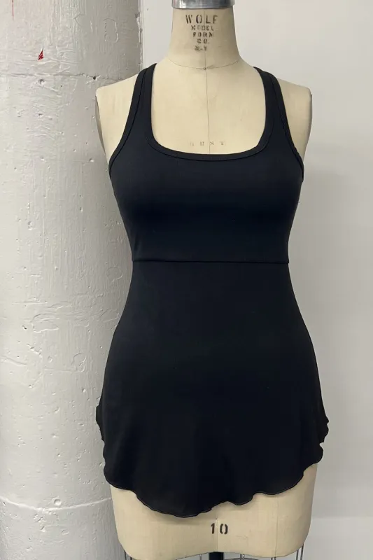 RESALE - MJ Long Tank- Black- XS- RE410 sold by Anne Mulaire