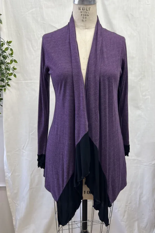 RESALE - Ida Cardi- XS/S- Eggplant- RE395 sold by Anne Mulaire