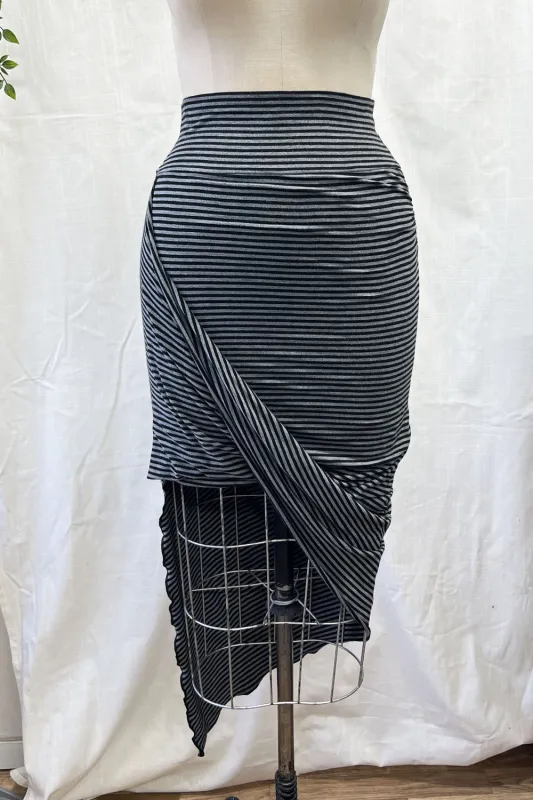 RESALE - Twist Skirt- XS/S- Stripe- RE390 sold by Anne Mulaire