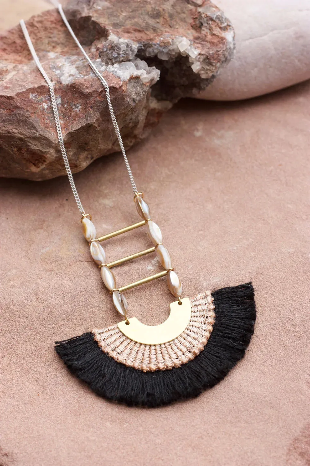 This Ilk - Nubian Desert Necklace- mother of pearl sold by Anne Mulaire