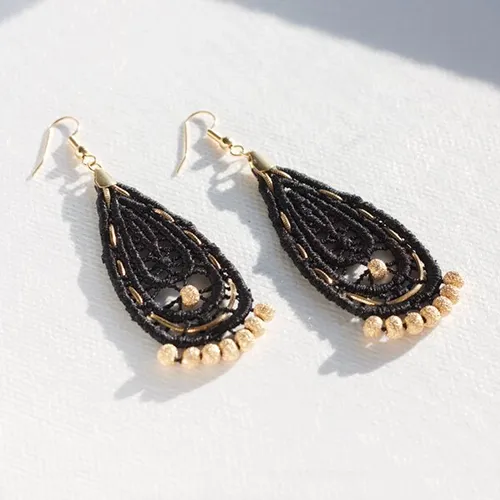 This Ilk - Cavatina Earrings - Black sold by Anne Mulaire product image thumbnail 3