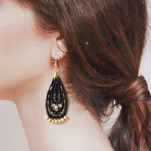 This Ilk - Cavatina Earrings - Black sold by Anne Mulaire product image thumbnail 4