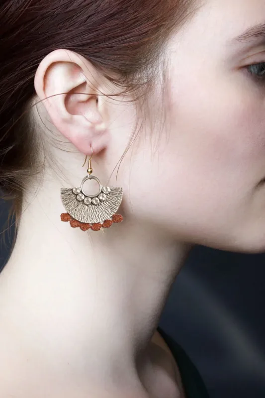 This Ilk - Poiret earrings- Desert rose (dusty pink) sold by Anne Mulaire