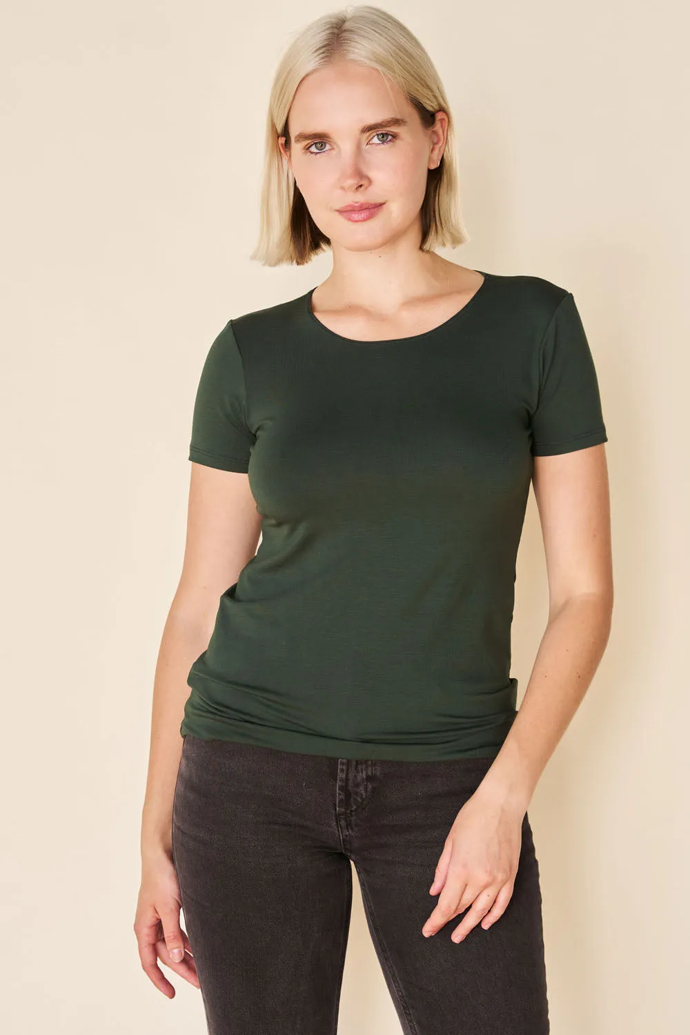 CLASSIC Bamboo Tee- Forest sold by Anne Mulaire