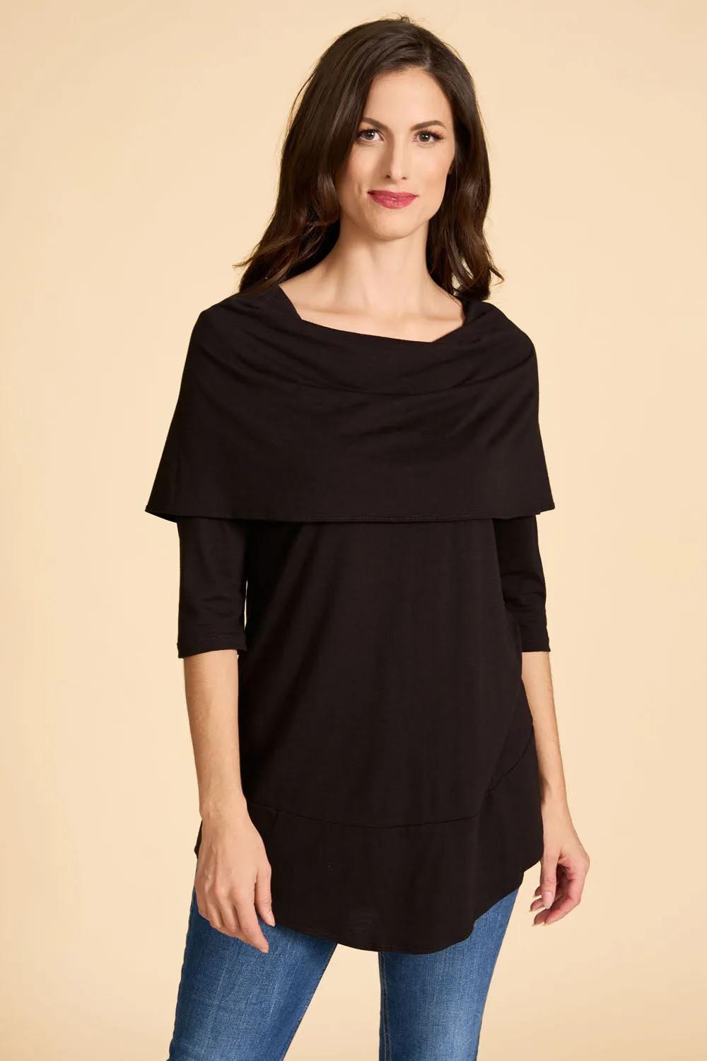 DANIELLE Tunic- Black sold by Anne Mulaire product image thumbnail 4