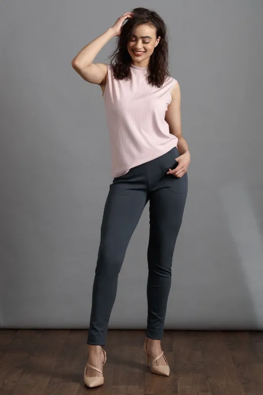 CHAPLIN SLIM Pant- Storm sold by Anne Mulaire