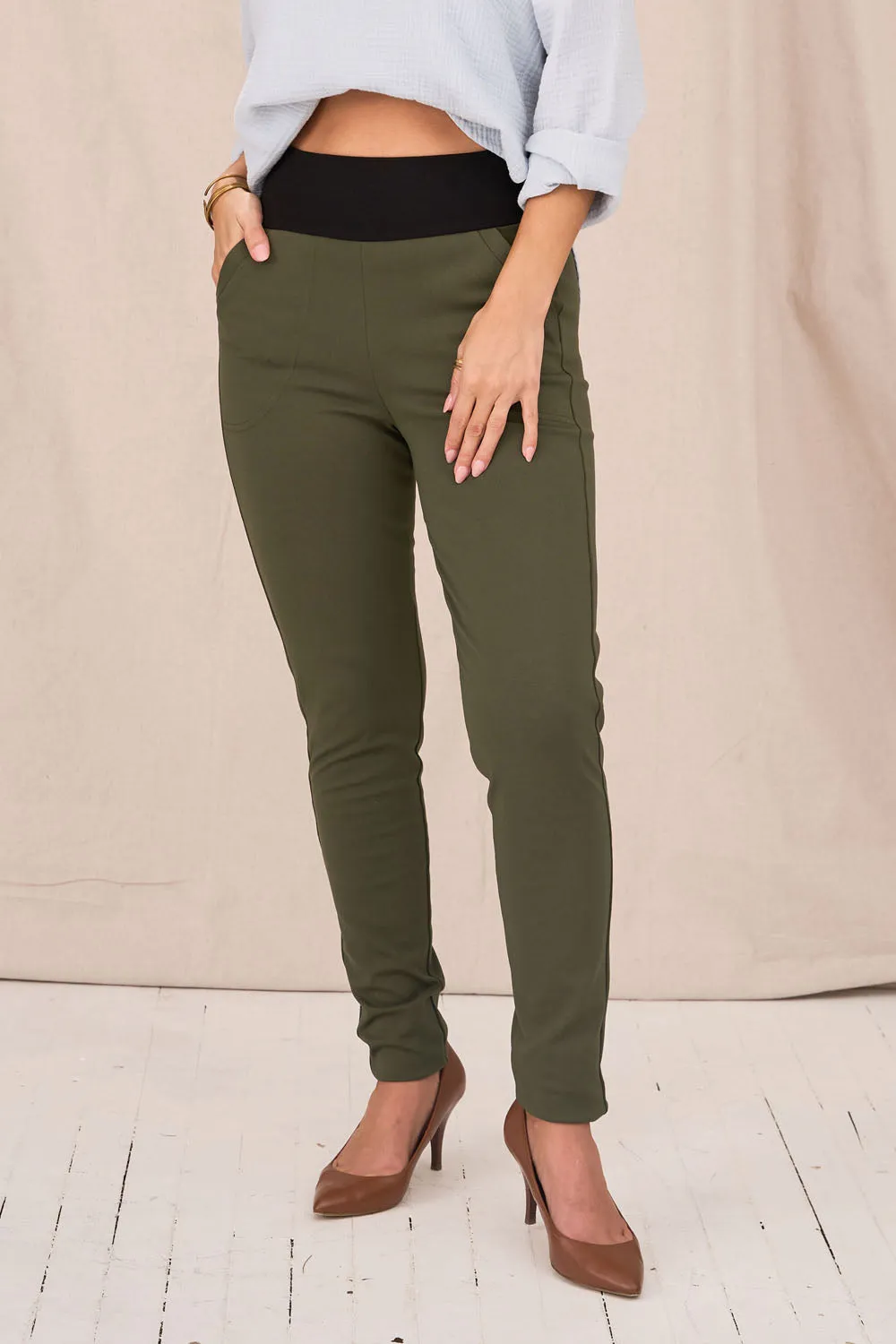 CHAPLIN SLIM Pant- Cedar sold by Anne Mulaire