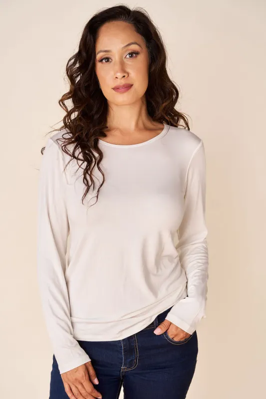 CLASSIC Long Sleeve - Off White sold by Anne Mulaire