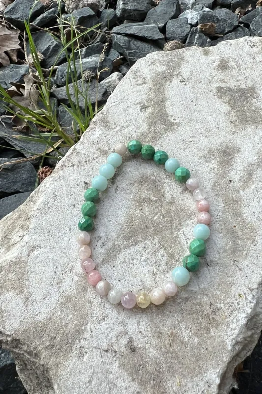 Beaded Bracelet - Love & Joy sold by Anne Mulaire