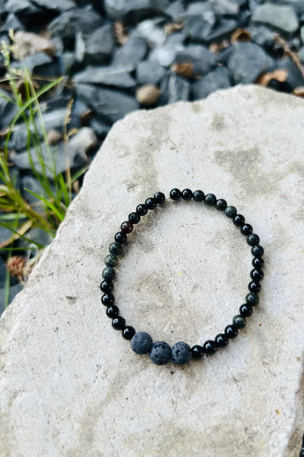 Beaded Bracelet -Energy Protection & Grounding sold by Anne Mulaire