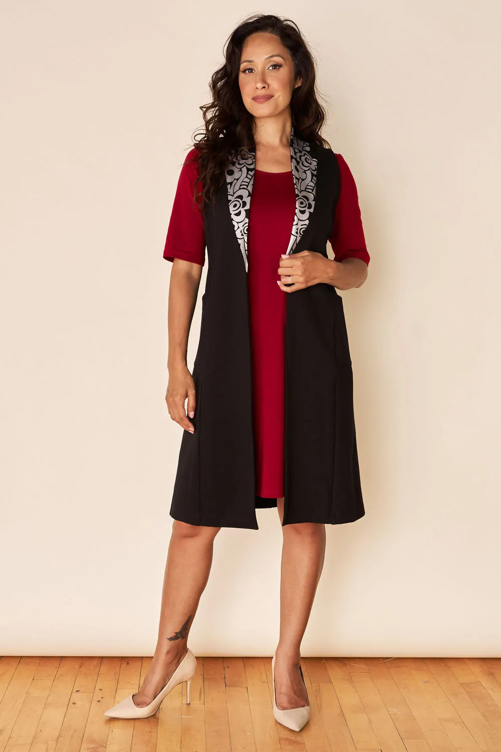 PRAIRIE PRIDE Long Vest sold by Anne Mulaire product image thumbnail 4