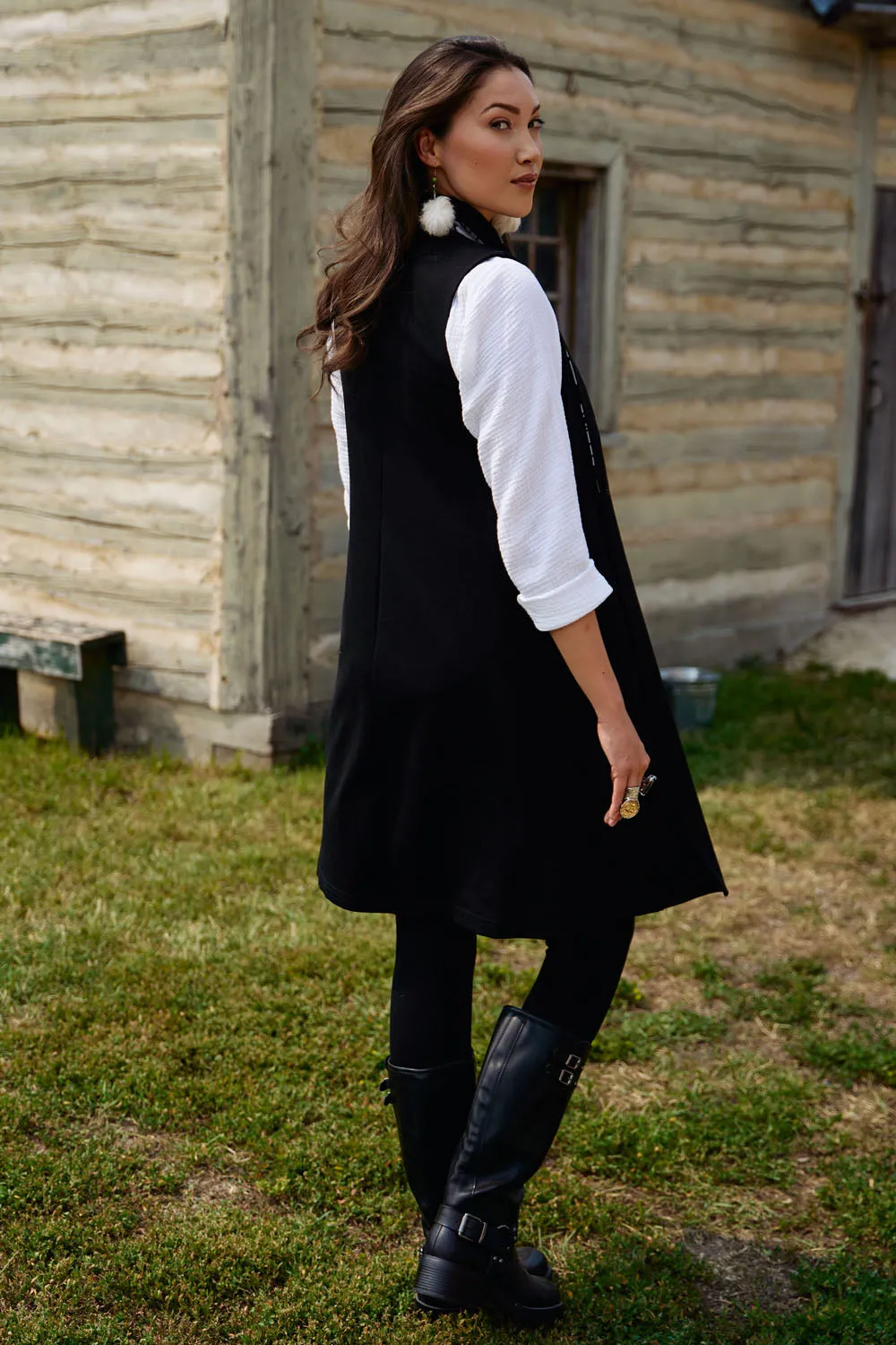 PRAIRIE PRIDE Long Vest sold by Anne Mulaire product image thumbnail 3