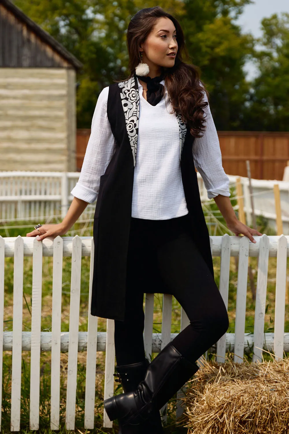 PRAIRIE PRIDE Long Vest sold by Anne Mulaire product image thumbnail 2