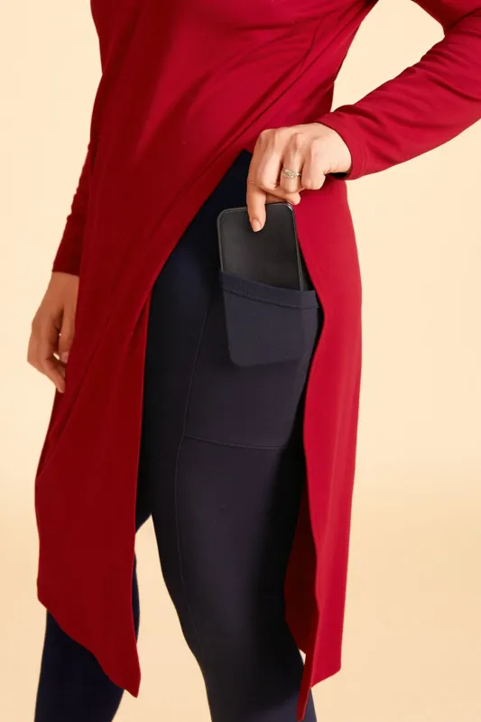 WINTER SEASON Pocket Legging - Navy sold by Anne Mulaire