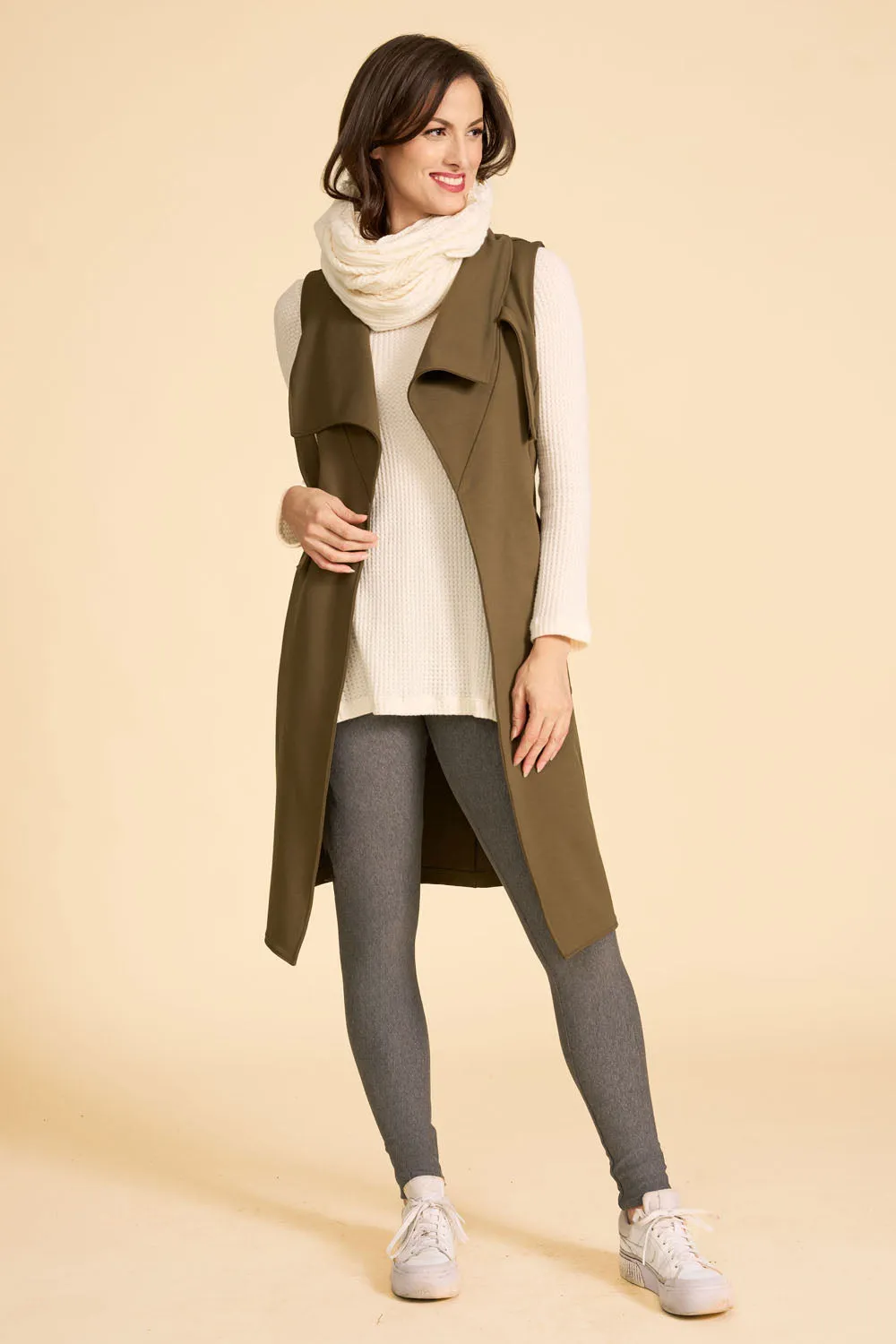 WINTER SEASON Pocket Legging - Dark Heather sold by Anne Mulaire product image thumbnail 4