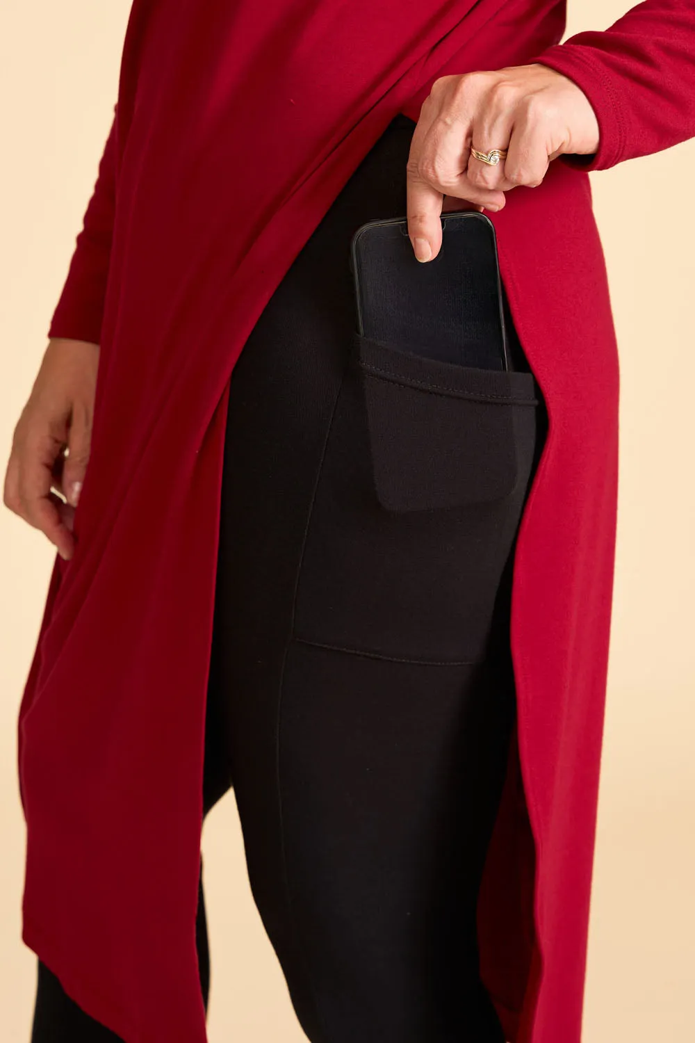 WINTER SEASON Pocket Legging - Black sold by Anne Mulaire product image thumbnail 4