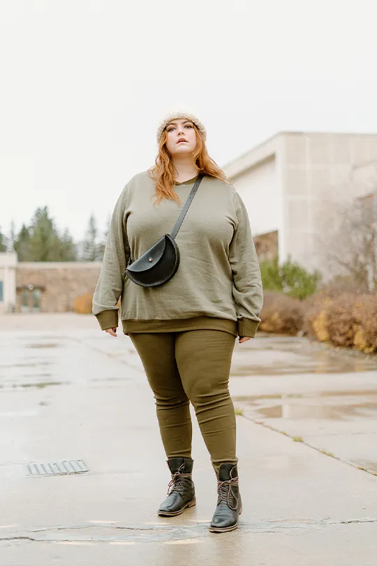 WINTER SEASON Legging- Olive sold by Anne Mulaire product image thumbnail 3