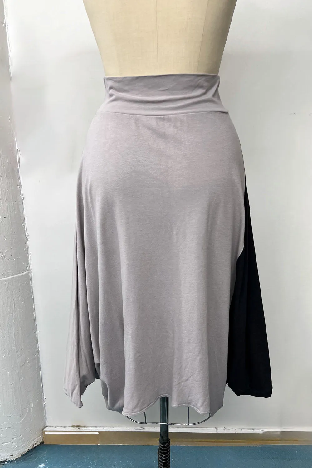 RESALE - Drape Skirt- M/L- Black/grey- RE466 sold by Anne Mulaire product image thumbnail 2